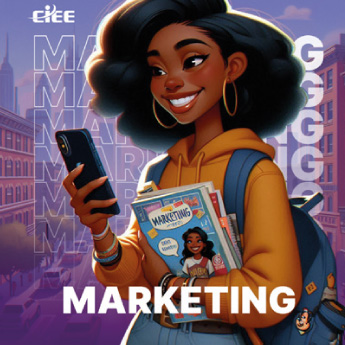 Post de vagas de estágio em marketing no Instagram