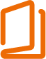 ícone de um livro na cor laranja
