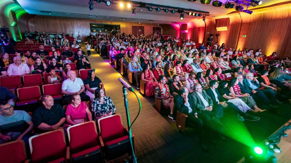 Plateia do teatro cheia